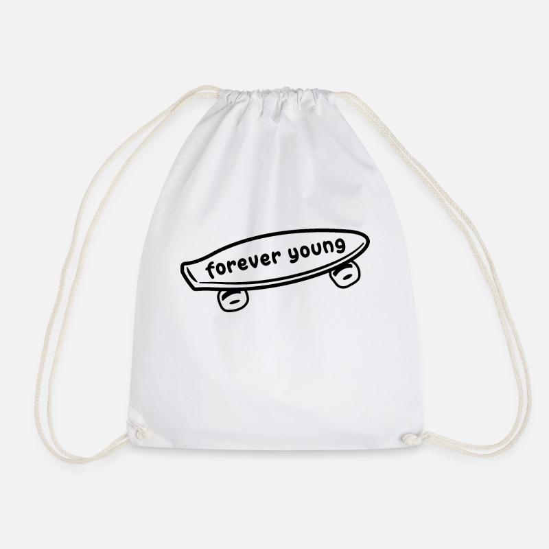 scooter - Drawstring Bag - white