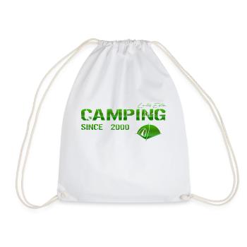 Camping 2000 Geschenk - Turnbeutel - Weiß - Vorne