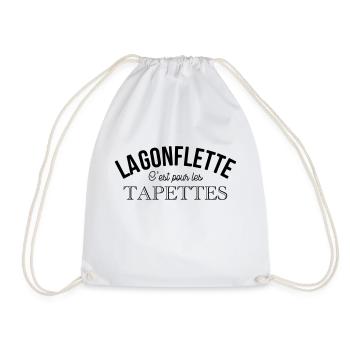 La gonflette muscu - Sac de sport léger - blanc - Devant