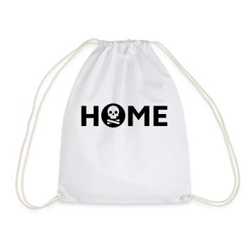 Pirate House, Horror House, Skull House - Drawstring Bag - white - Front