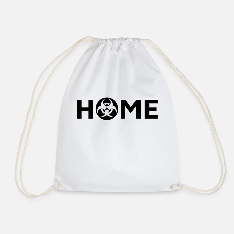 Biohazard, Horror House, Teen Rodent Room - Drawstring Bag - white