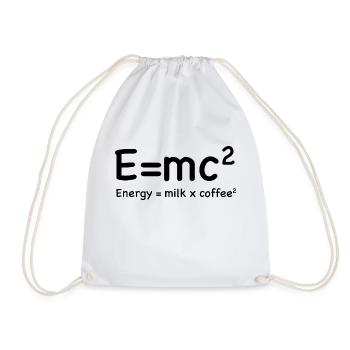 e=mc² - Energy = Milk x Coffee² - Turnbeutel - Weiß - Vorne