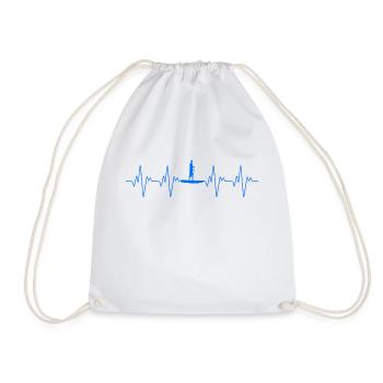 Stand Up Paddling Heartbeat ECG - Sac de sport léger - blanc - Devant