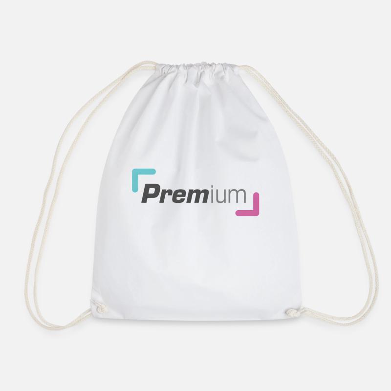 Einfach Premium - Turnbeutel - Weiß