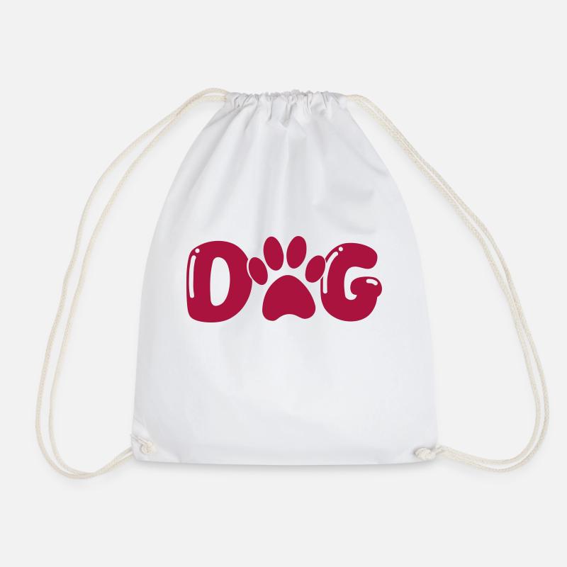 dog pfote - Turnbeutel - Weiß