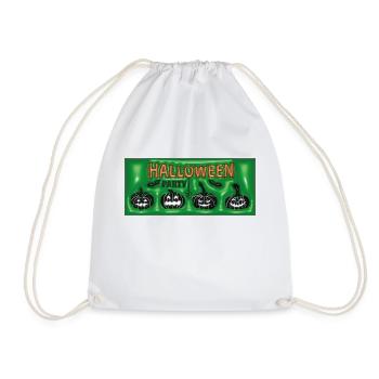 Halloween Green - Drawstring Bag - white - Front