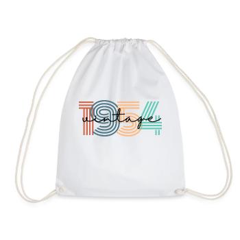 1954 vintage rétro - Sac de sport léger - blanc - Devant