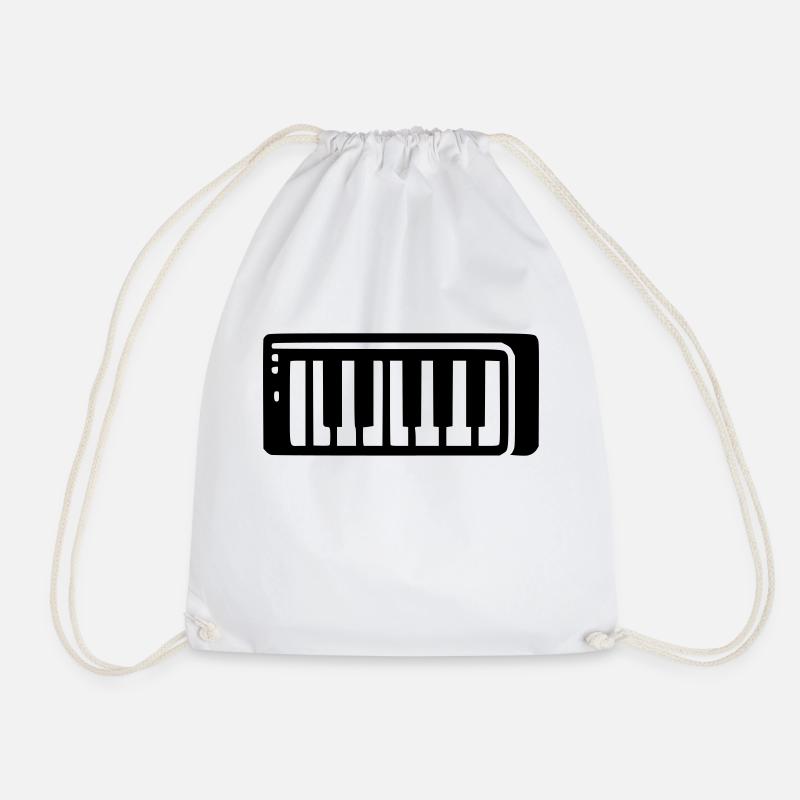 Clavier piano - Sac de sport léger - blanc