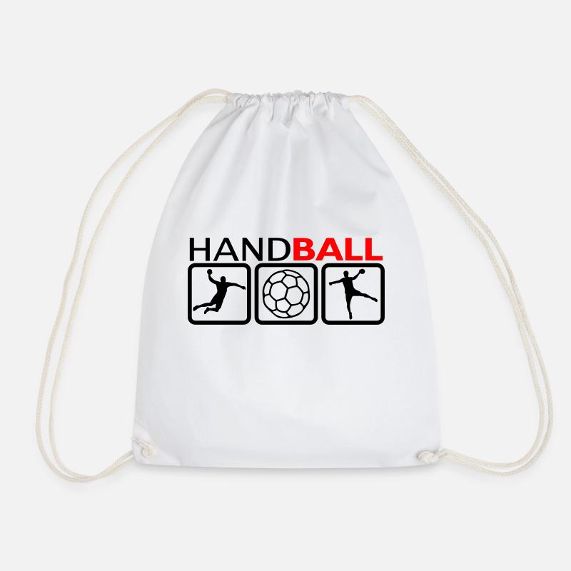 Handball - Turnbeutel - Weiß