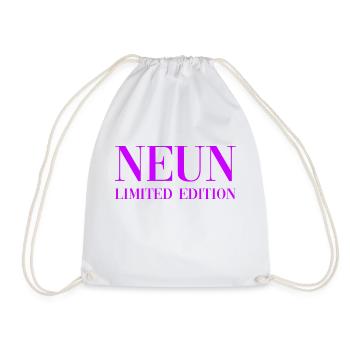 9. Geburtstag Geschenk Kinder - Turnbeutel - Weiß - Vorne