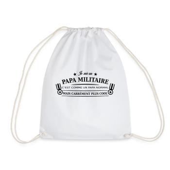 papa militaire - Sac de sport léger - blanc - Devant