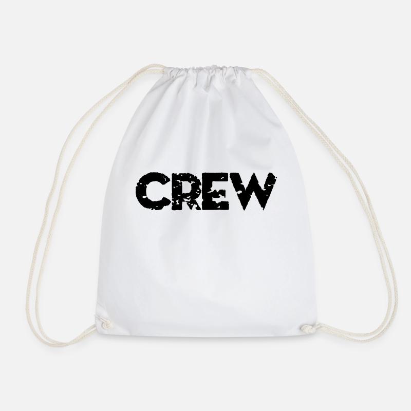 Crew - Drawstring Bag - white