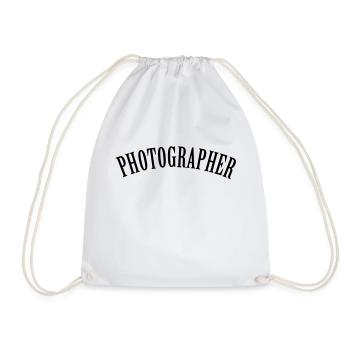 Photographer (Text, 1c) - Turnbeutel - Weiß - Vorne