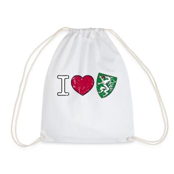 I love Steiermark Wappen Steirisch Geschenk - Turnbeutel - Weiß - Vorne