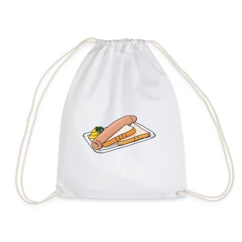 Bockwurst - Turnbeutel - Weiß - Vorne
