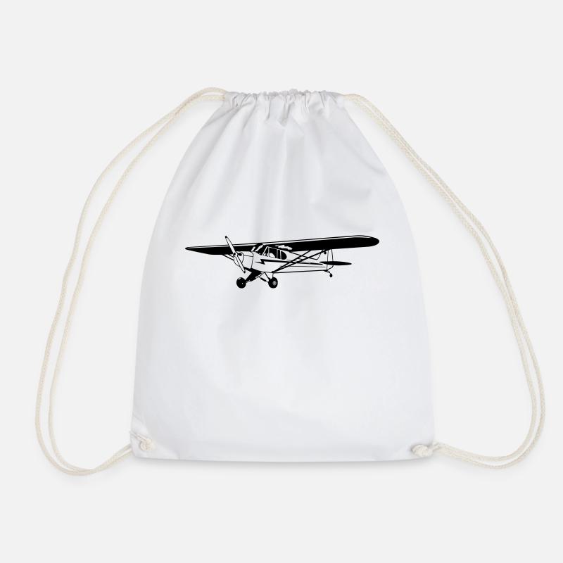 Piper Cub - Turnbeutel - Weiß