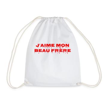 J aime mon beau frère - Sac de sport léger - blanc - Devant