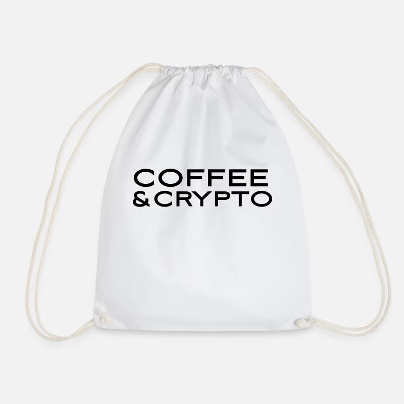 coffee crypto - Turnbeutel - Weiß