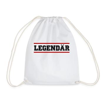 Legendär - Turnbeutel - Weiß - Vorne