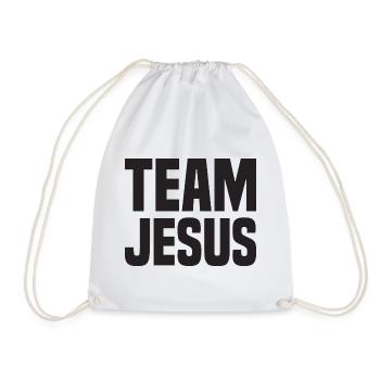 Team Jesus - Drawstring Bag - white - Front