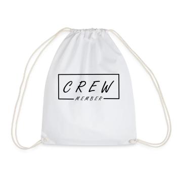 Crew Members - Drawstring Bag - white - Front