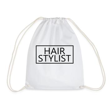 Hair Stylist Proud Graduated Hair Stylist Gift - Drawstring Bag - white - Front