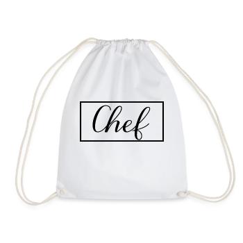 Chef Proud Graduated Chef Culinary Art Student - Drawstring Bag - white - Front