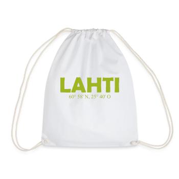 Lahti - Finlande - Coordonnées Longitude Latitude - - Sac de sport léger - blanc - Devant
