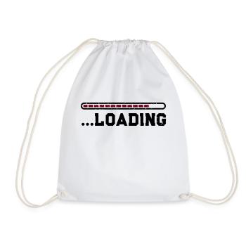 Loading - Drawstring Bag - white - Front