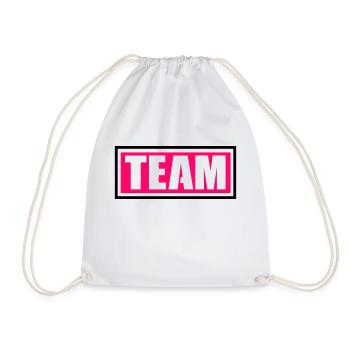 team - Drawstring Bag - white - Front
