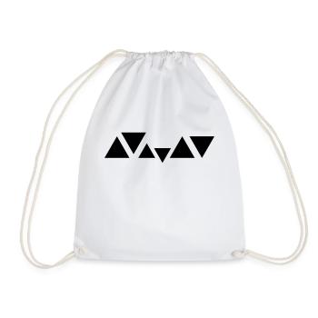 Conception de triangles pour club - Sac de sport léger - blanc - Devant