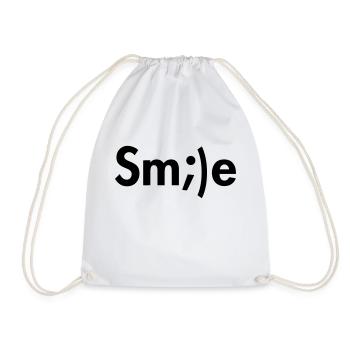 SMILE - Sac de sport léger - blanc - Devant