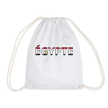 Drapeau Égypte - Sac de sport léger - blanc - Devant