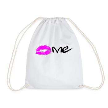 Kiss me - Turnbeutel - Weiß - Vorne