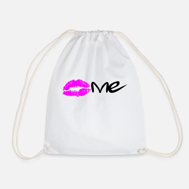 Kiss me - Turnbeutel - Weiß