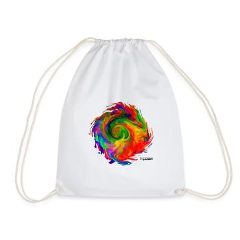 "Tornado2.4" by Acryl Galerie & Design - Drawstring Bag - white - Front
