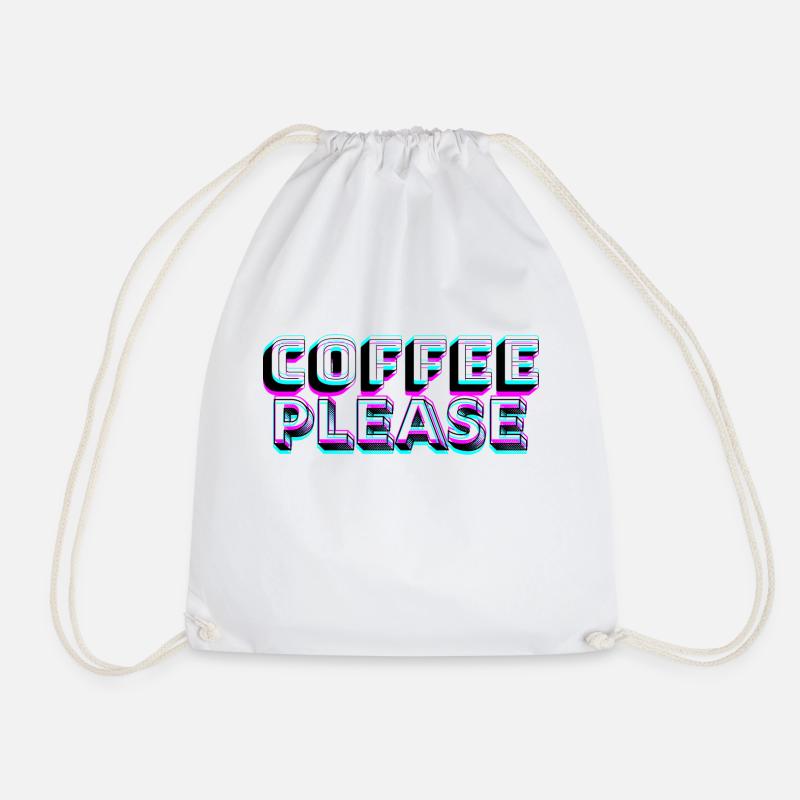 Coffee please - Turnbeutel - Weiß