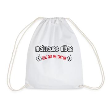 Best Niece - Drawstring Bag - white - Front