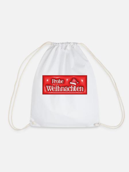 Weihnacht 3D 10 - Turnbeutel - Weiß