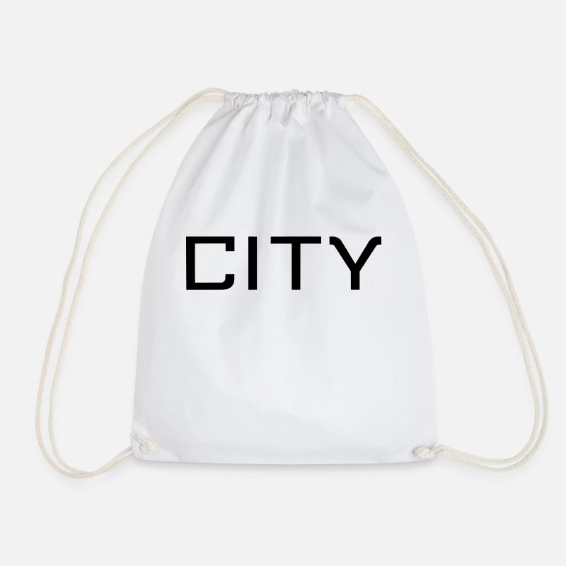 CITY - Drawstring Bag - white