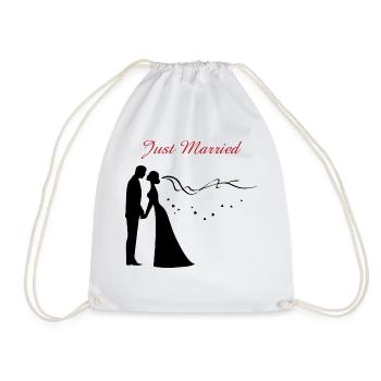 Cadeau de mariage - Sac de sport léger - blanc - Devant