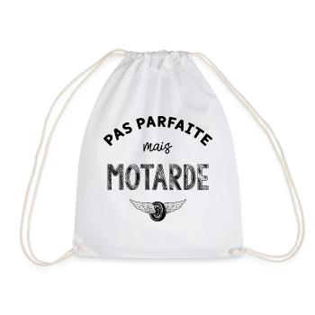 Pas parfaite mais motarde - Sac de sport léger - blanc - Devant