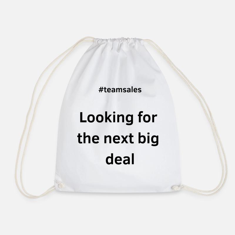 Looking for the next big deal - Drawstring Bag - white