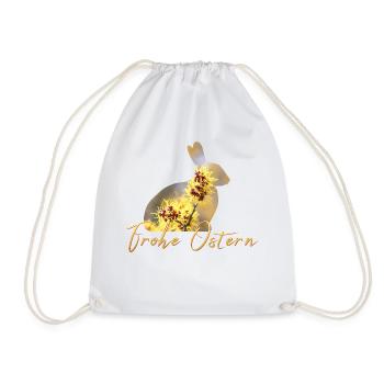 Frohe Ostern - Turnbeutel - Weiß - Vorne