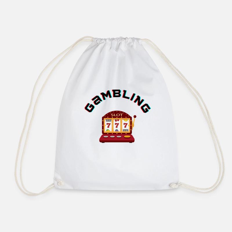 Funny Gambling Slots - Turnbeutel - Weiß