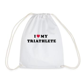 i love my triathlete - Turnbeutel - Weiß - Vorne