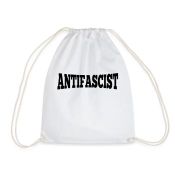 Antifascist - Antifaschist - Turnbeutel - Weiß - Vorne