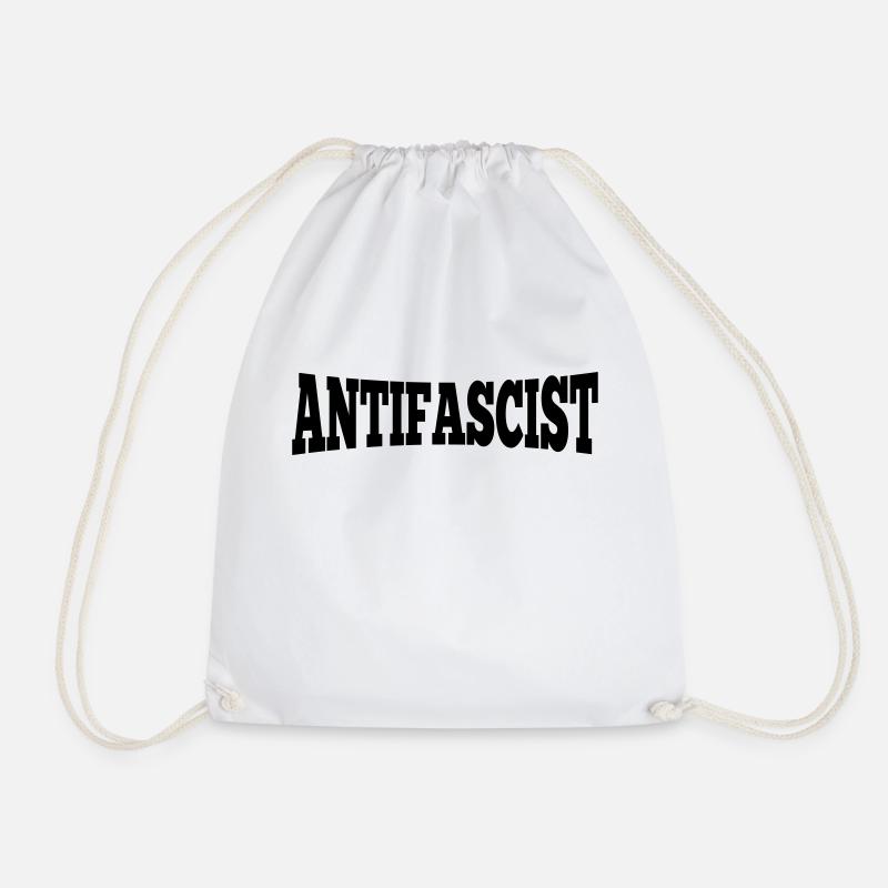Antifascist - Antifaschist - Turnbeutel - Weiß