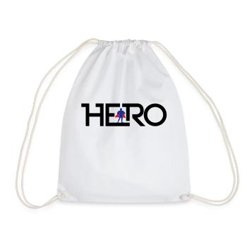 Hero Logo - Turnbeutel - Weiß - Vorne
