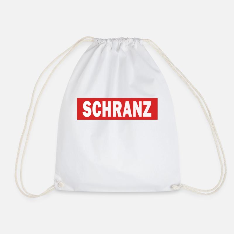 Schranz - Electro Dance Music Techno - Turnbeutel - Weiß